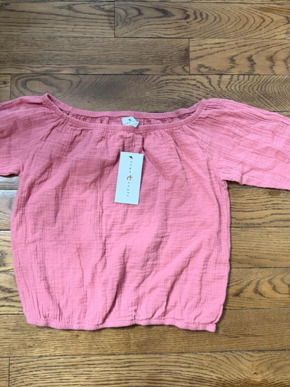 True Craft pink boho top Size M #boho #cozy #feminine
